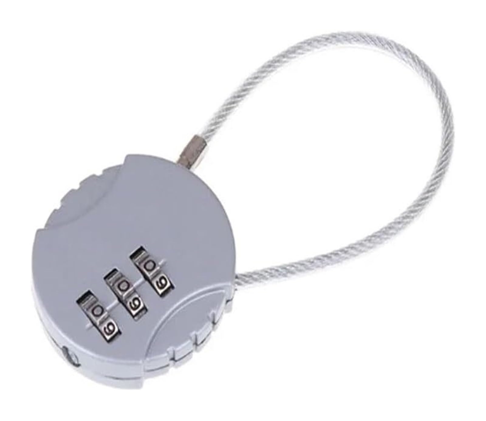 Suitcase Locks, 3-Digit Combination Padlock Multicolor for Luggage Gym Locker Travel Backpacks(Seize If Grey)