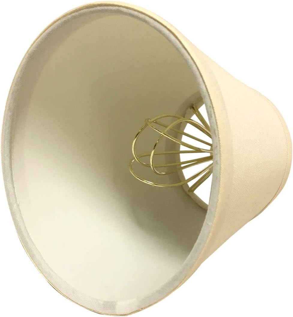 Royal Designs, Inc. CS-987-5LNEG-6 Hardback Empire Chandelier Shade with Trim, 3 x 5 x 4.5, Linen Eggshell, 6-Pack image 2