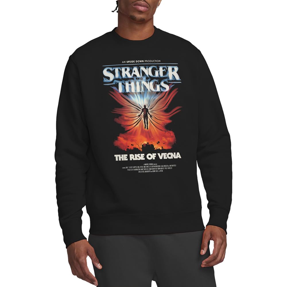 Stranger Things Stranger Things Vecna Rise Poster Unisex Sweatshirt, Black Sudadera Unisex Adulto (Pack de 1)