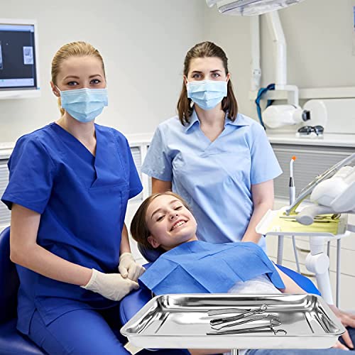 Vassoio in acciaio inox Mayo – altezza regolabile grande strumento medico chirurgico rack con ruote