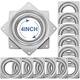 16Pack Lazy Susan Turntable Bearings, 4”Square Rotating Plate, 300lbs Capacity 5/16”Thick Swivel...