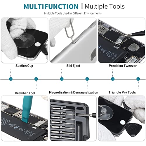 Mini Screwdriver Set With Case, Novoard Magnetic Tiny Screwdriver Kit With S2 Bits, Small Torx Star, Phillips, Flat Head, Pentalobe, Triwing Screwdriver Repair Tool Kit For Electronics, Jewelers, Etc… #TOP4