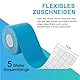 SURFOU Kinesiotapes 2 Rollen 5cm x 5m, Kinesiologie Tape Selbstklebend Blau + Schwarz, Hautfreundlich Elastisch, Tapeband für Sport, Alltag, Fitness Regeneration