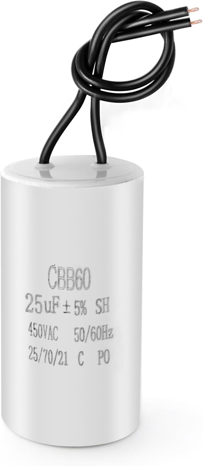 SYOWADA Cbb60 Capacitor 25Uf 50/60Hz 450V Ac Motor Run Sh Capacitor for Air Compressor Water Pump Motor