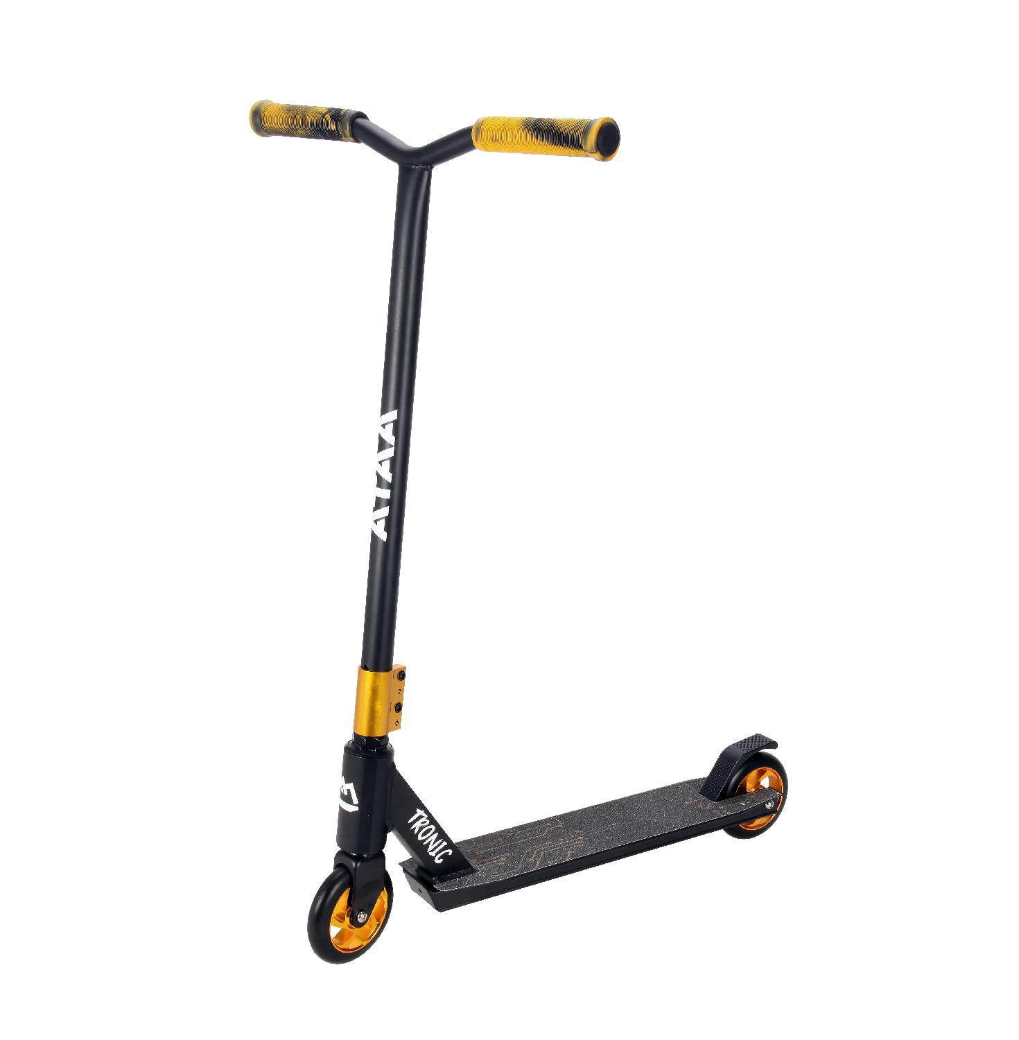 Trottinette Freestyle, Trottinette Solide avec Roues 110 mm et Guidon en Acier Ultra résistant, Trottinette acrobatique pour Skatepark avec stucture et Guidon Robuste