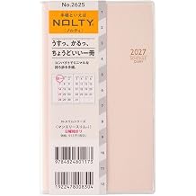 Noritsu NOLTY Notebook, 2027, Monthly, Slim, Pale Pink, 2625 Starts on November 2026