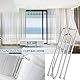 Demarsen 30 Stück Vorhanghaken,Edelstahl Gardinenhaken, Vorhänge Haken mit 4 Zinken,Curtain Pleater Hooks,Metall Duschvorhanghaken für Fenstervorhänge Türvorhänge und Duschvorhänge