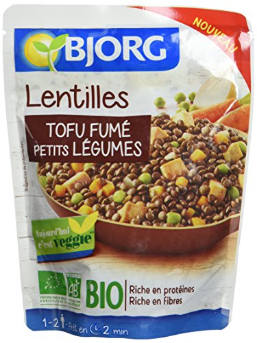  Bjorg Doypack Lentilles au Tofu Fumé aux Légum...
