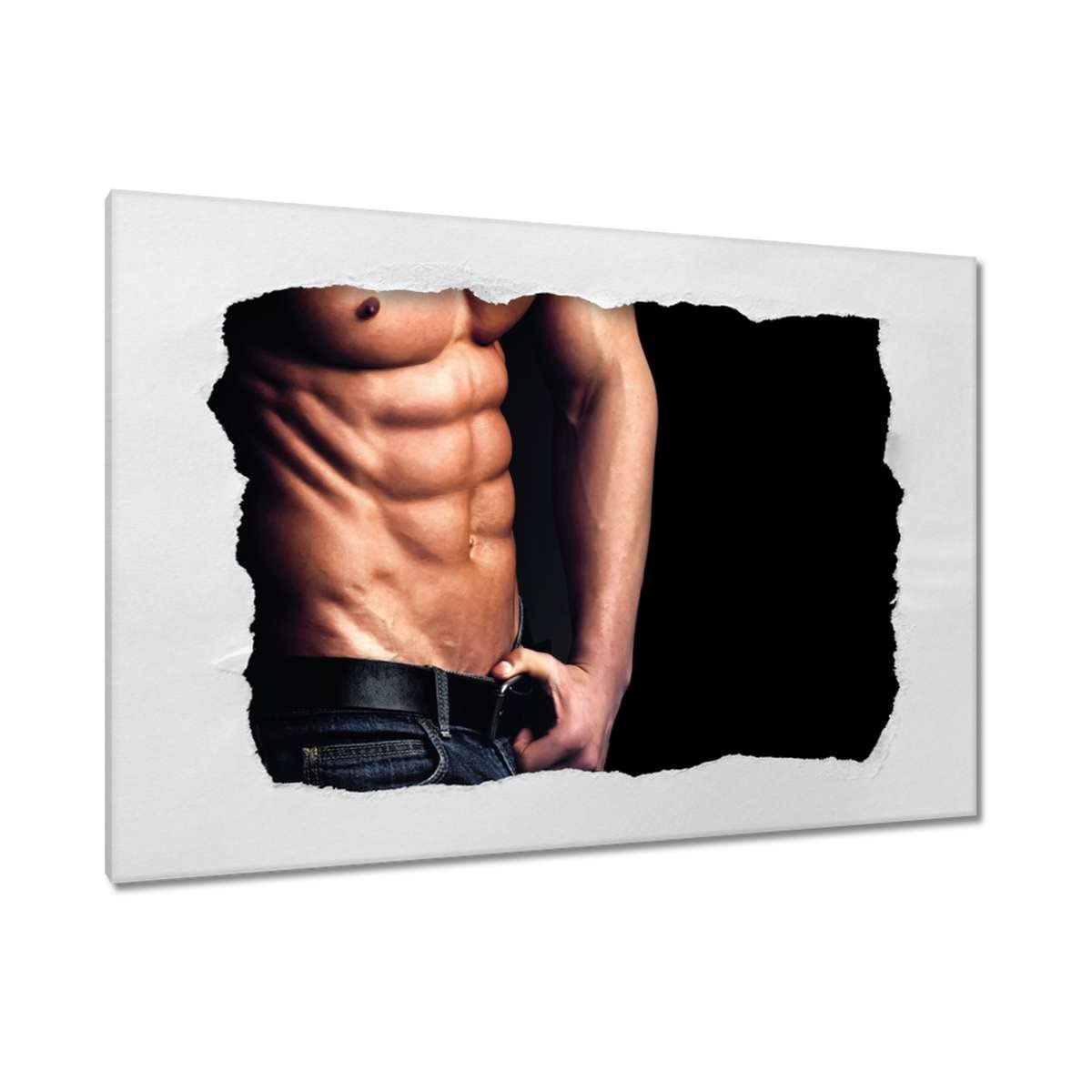 Tableau imprimé sur toile musculation déco murale 120x80 - 4