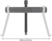 Vista 3 de ChgImposs 12 Inch 2-Jaw Gear Puller, Adjustable Bearing Puller Gears, Reversible Removal Tool for External Internal Pulling, CR-V Two Claws Puller