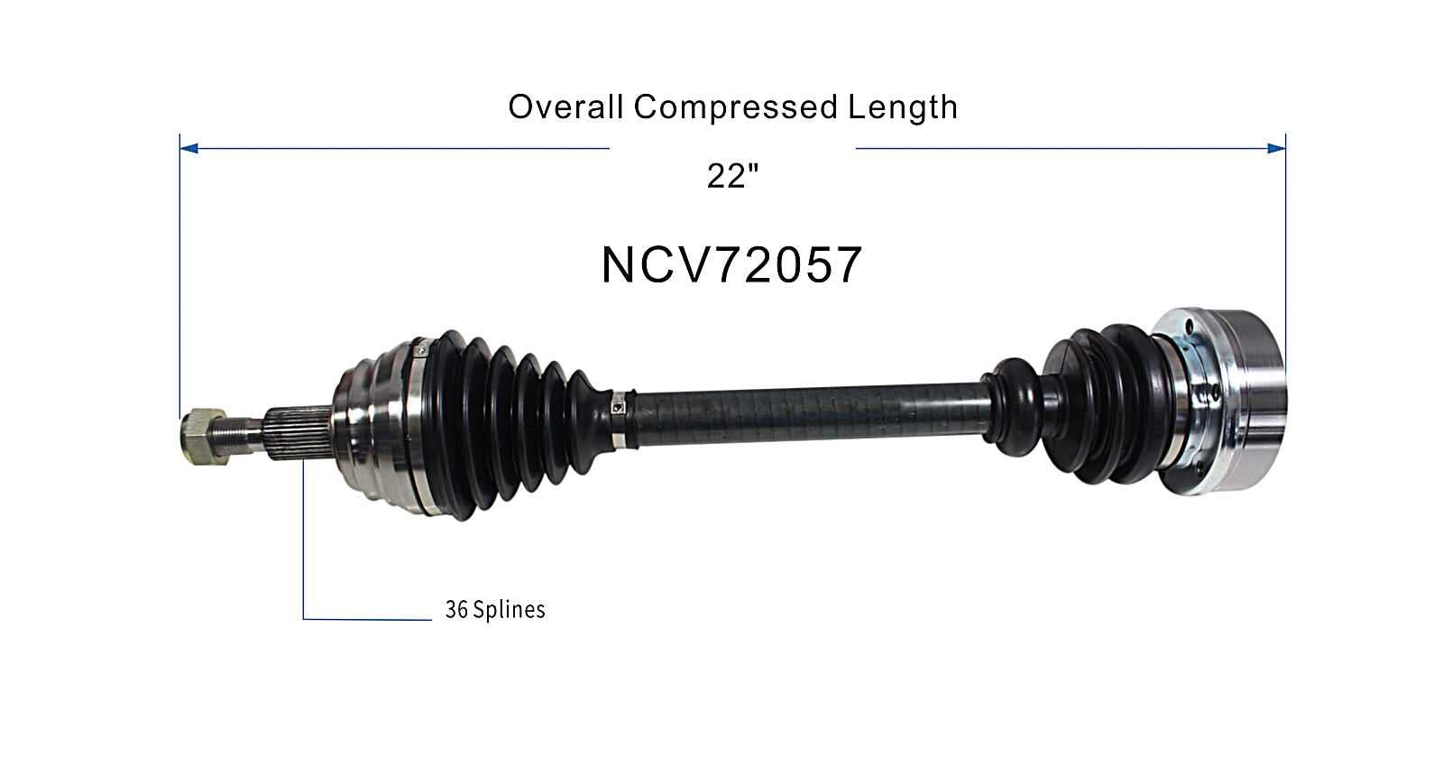 Amazon.com: GSP NCV72057 CV Axle Shaft Assembly - Left Front