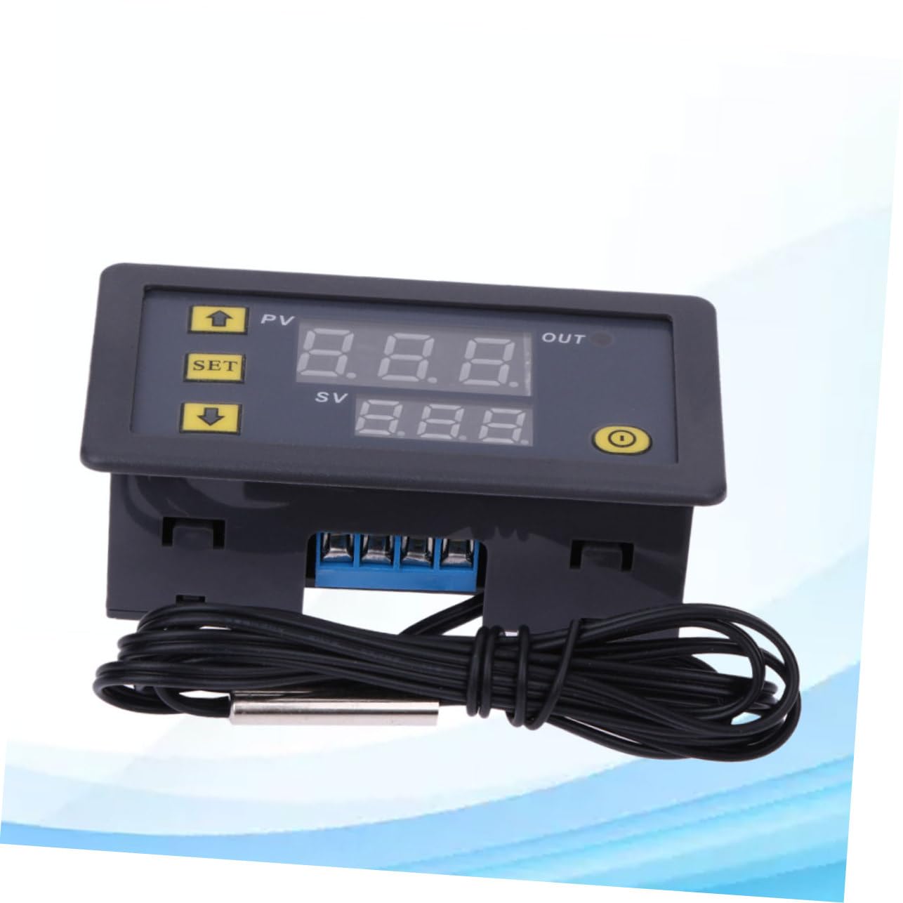 Healeved 2pezzi Regolatore Di Temperatura Digitale Con Display Lcd Per Casa e Ufficio Sensore Controllo Efficiente e Affidabile Relè Per Alta Potenza Nero