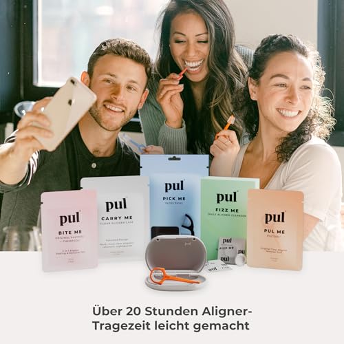 The Pultool PUL Clear Aligner & Retainer Case – Lila | Belüftete, kompakte Dental-Aufbewahrungsbox für Invisalign und Retainer | BPA-freies und reisefreundliches Design