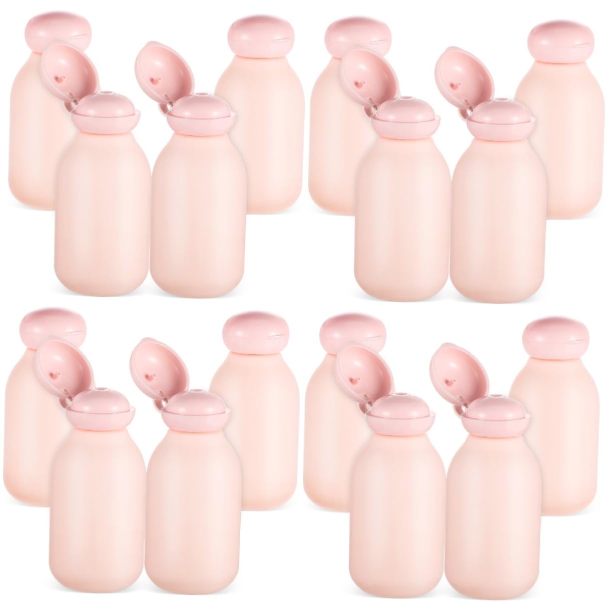 Beavorty 16 Pz Erogare Bottiglie Vuote Articoli Da Toeletta Da Viaggio Contenitori Da Viaggio Bottiglie Di Lozione Elementi Essenziali Del Viaggio Spremere Le Bottiglie Pe