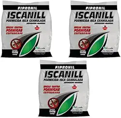 3 Pacotes Iscanill Isca Granulada Para Formigas Cortadeiras Formicida kelldrin 10x50g (1,5kg)