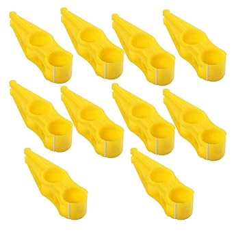 IVELECT 10 Pieces Poultry Chicken House Drinking Waterline Pipe Clip Round Round