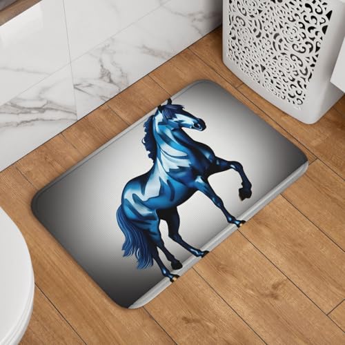 Tapis de sol ourlet Lock Edge durable motif cheval bleu
