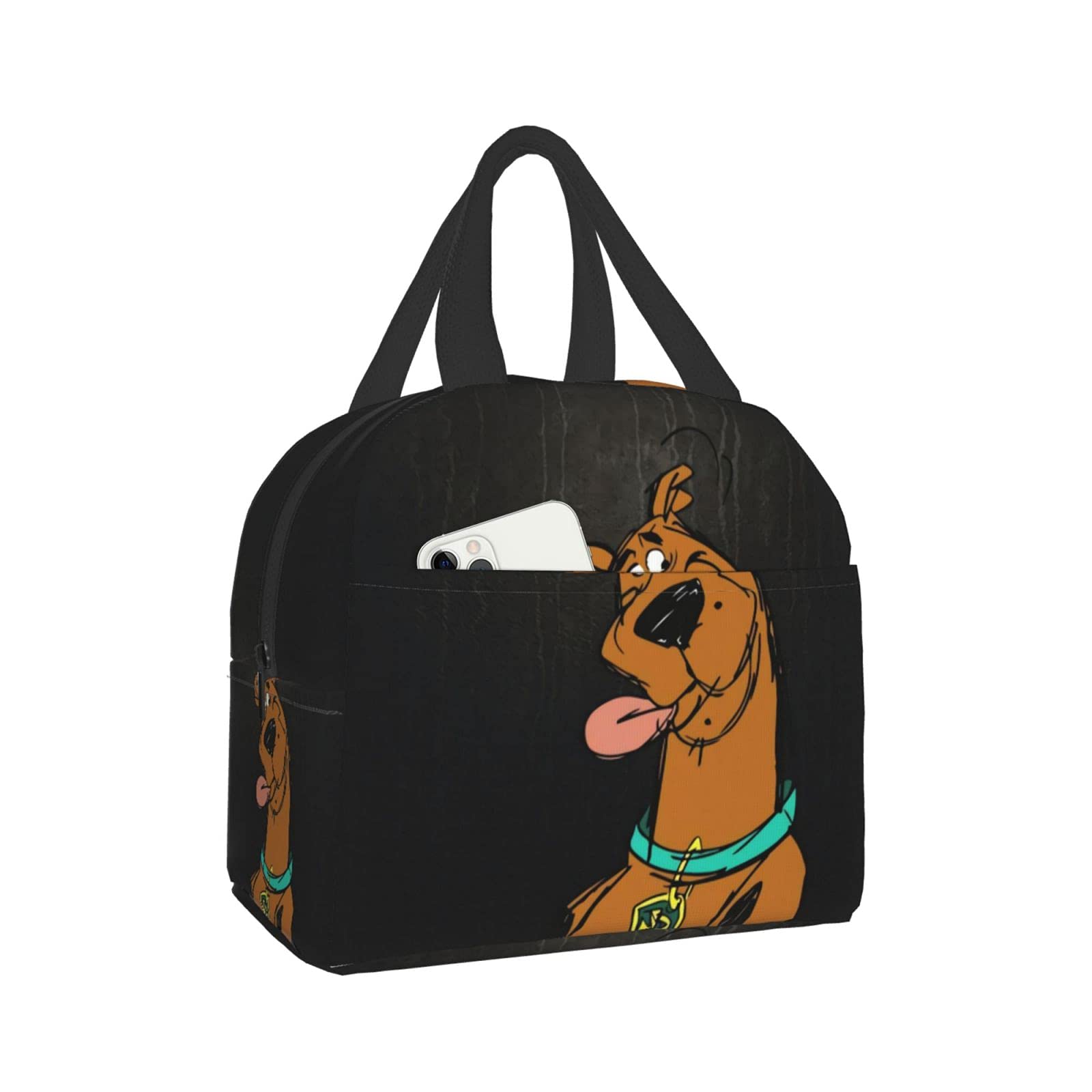 Insulated Lunch Bag 10L, Leakproof Reusable Lunch Box for Men Women, Lightweight Polyester Thermal Cooler Tote for Work Office Picnic Camping Scooby Doo