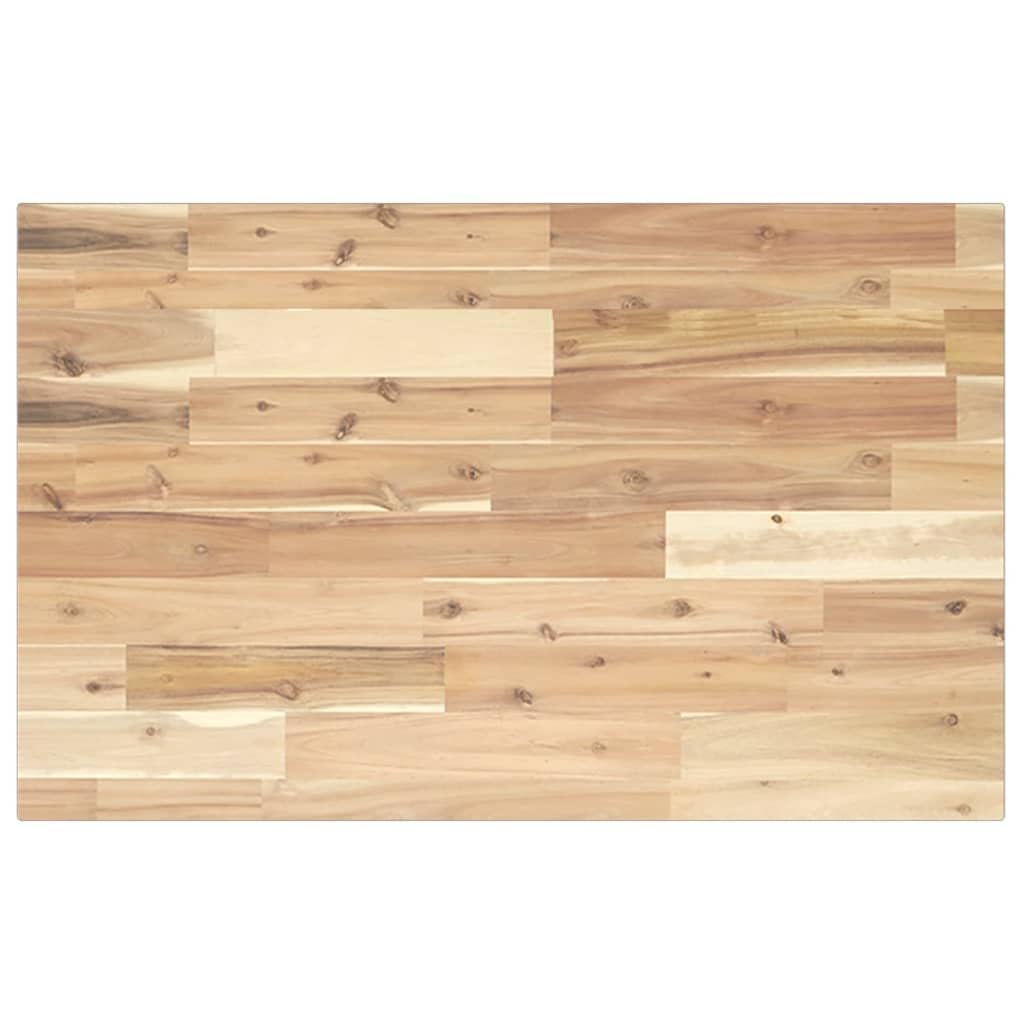 Piano in legno di acacia per bagno, rustico, versatile, non trattato, facile da pulire, perfetto per l'arredamento della casa e il rinnovamento del bagno