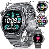 Smart Watch for Men Answer/Make Calls,1.43" AMOLED Screen Always Display Smartwatch with 400mAH,100+ Sport Modes,Fitness Sports Watch for Android iOS (EF3-A)