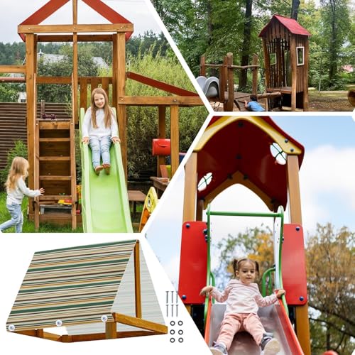 Cubierta de swing para jardín que transforma el gimnasio de la jungla 5