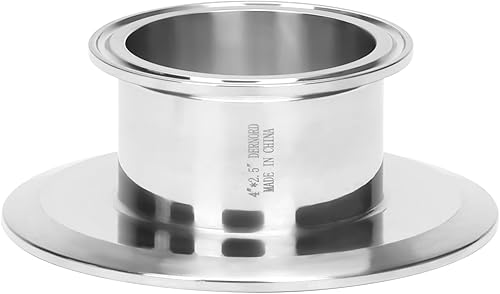 Vista 30 de DERNORD Reductor Concéntrico Sanitario Abrazadera Triple Trébol de Acero Inoxidable 304 Tapa de Montaje Sanitaria Reductora