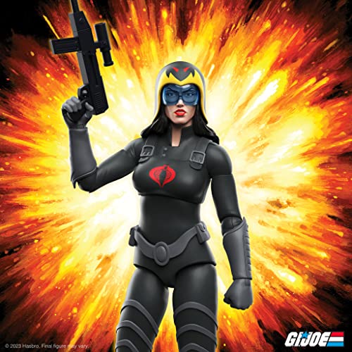 Super7 G.i. Joe Baroness In Black Suit - Ultimates! 7 In Action Figure #TOP2