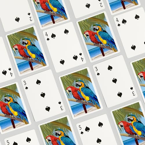 Baraja Lantern Press Parrots, 52 cartas póker para adultos miniatura 4