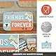 Nostalgic-Art Retro Leckerlidose, 6 x 9,5 x 2 cm, PfotenSchild – Friends Forever – Geschenk-Idee für Hunde-Besitzer, Original Lizenzprodukt (OLP), Hundeleckerli-Dose, Vintage Design