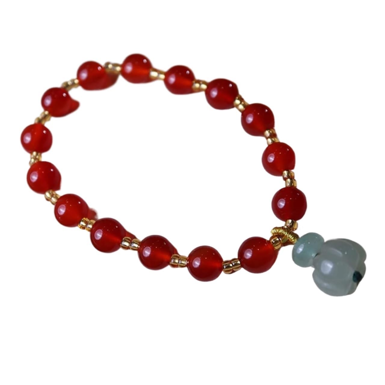 OIFAODAO Rosary bracelet, 8mm Beaded Elastic Bracelet Spiritual Talisman for Wealth Money