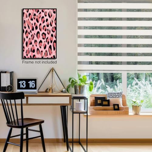 Tableau Léopard Rose GDJSMIN | Décoration Murale Grand Format Poudre
