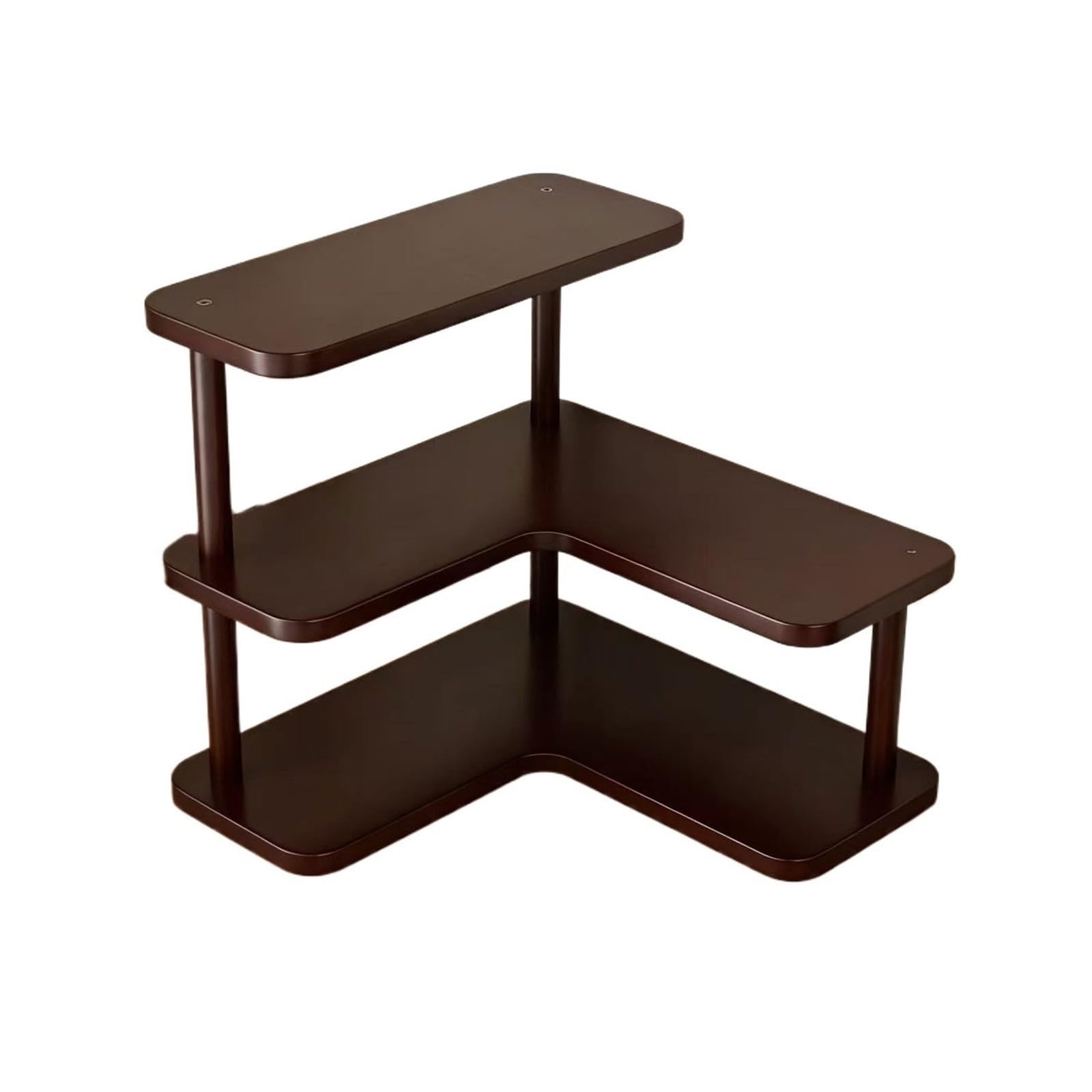 Lizhuzhuzs28 Bookcase Shelf Retro Corner Density Board Shelf Office Tabletop Bookshelf Multi-story Open Storage Rack Bookshelf Display