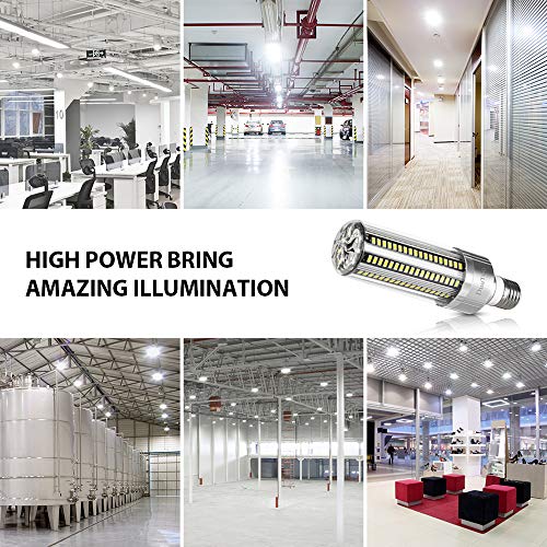 Duutoo 25W Super Bright Corn Led Light Bulb(250 Watt Equivalent) - 6500K Daylight 3000 Lumens - E26/E39 Mogul Base Led Bulb For Large Area Commercial Ceiling Light - Garage Warehouse Porch Yard #TOP3