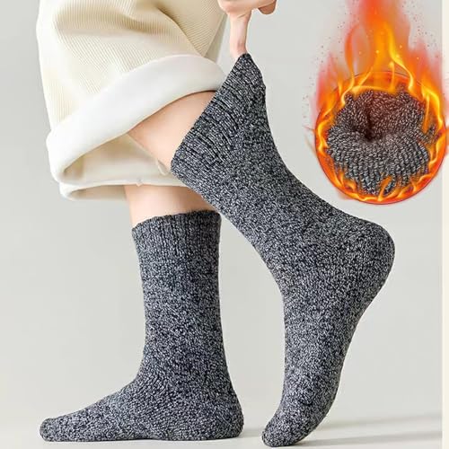 Josnown Wool Socks for Women, 5 Pairs Warm Winter Thermal Thick Socks2