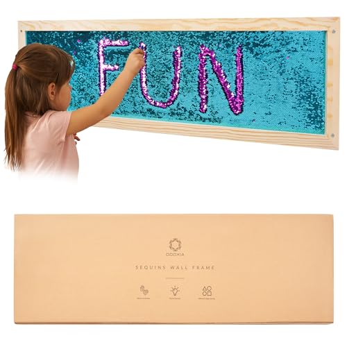 ODOXIA Sequin Sensory Wall Frame | Sensory Wall Sequin Flip