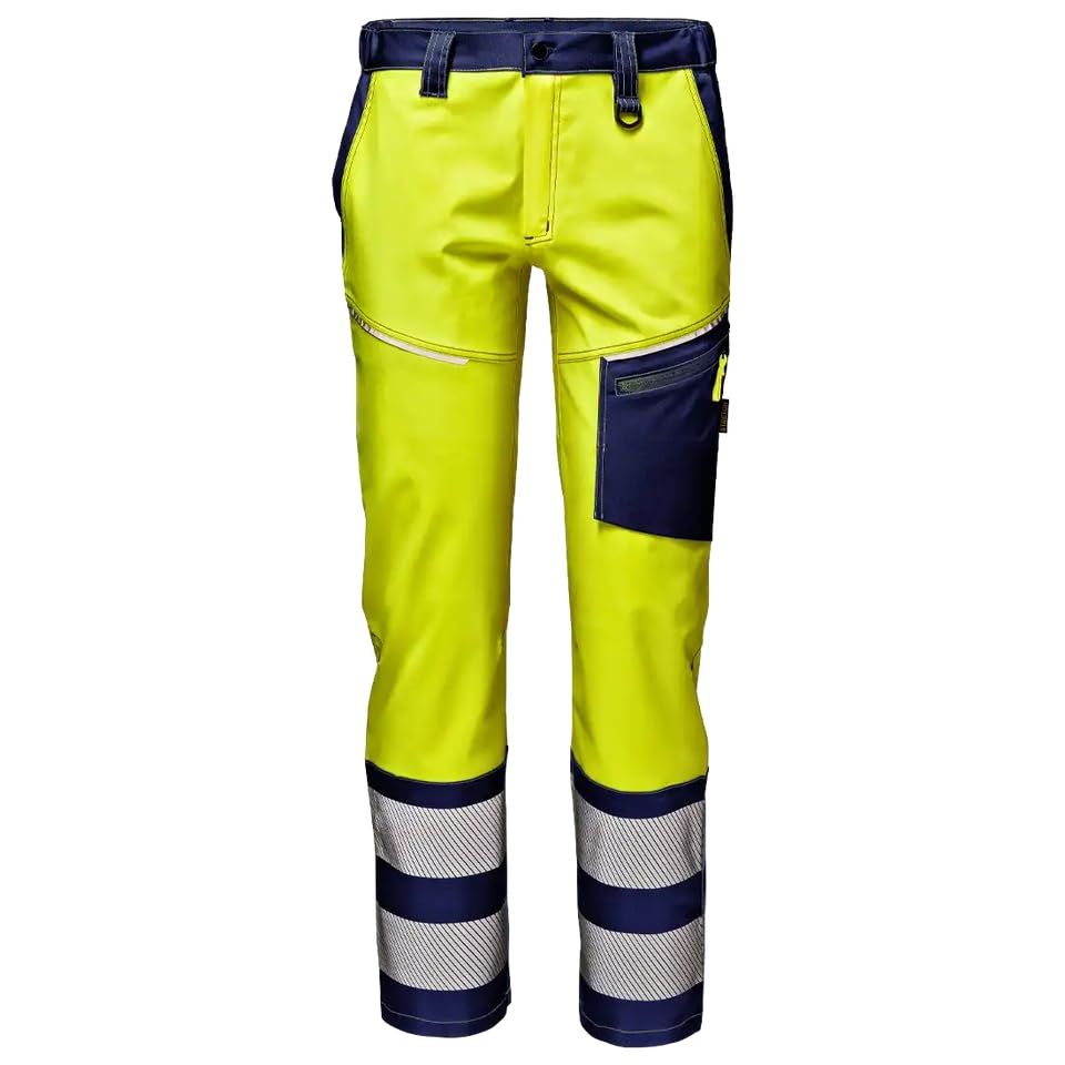 Sir Safety System Mistral Stretch – Pantaloni da Lavoro Alta visibilità EN ISO 20471 Classe 2, Tessuto Stretch 245 g/m2, Bande Riflettenti 8 cm, Comfort Professionale