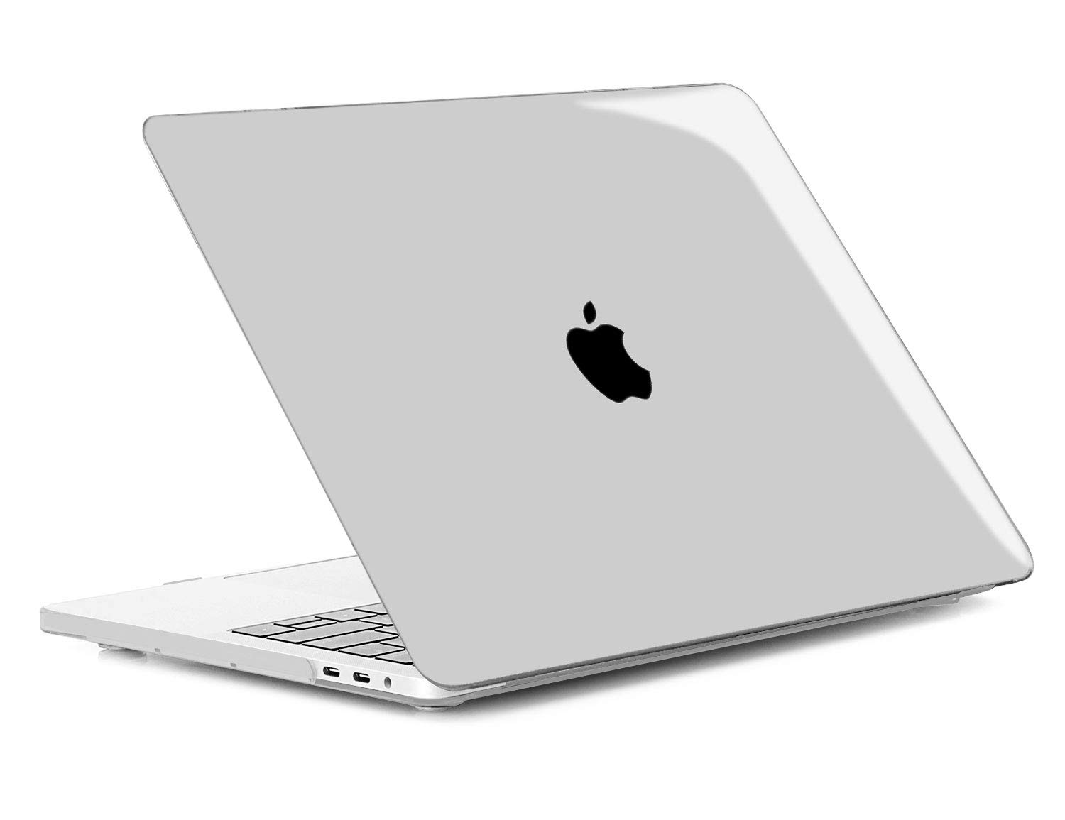 TECOOL Custodia MacBook PRO 15 Pollici 2019 2018 2017 2016 A1990 A1707 con Touch Bar, Case Cover Rigida Plastica Ultrasottile +Accessori Copritastiera Silicone Italia Layout, Trasparente