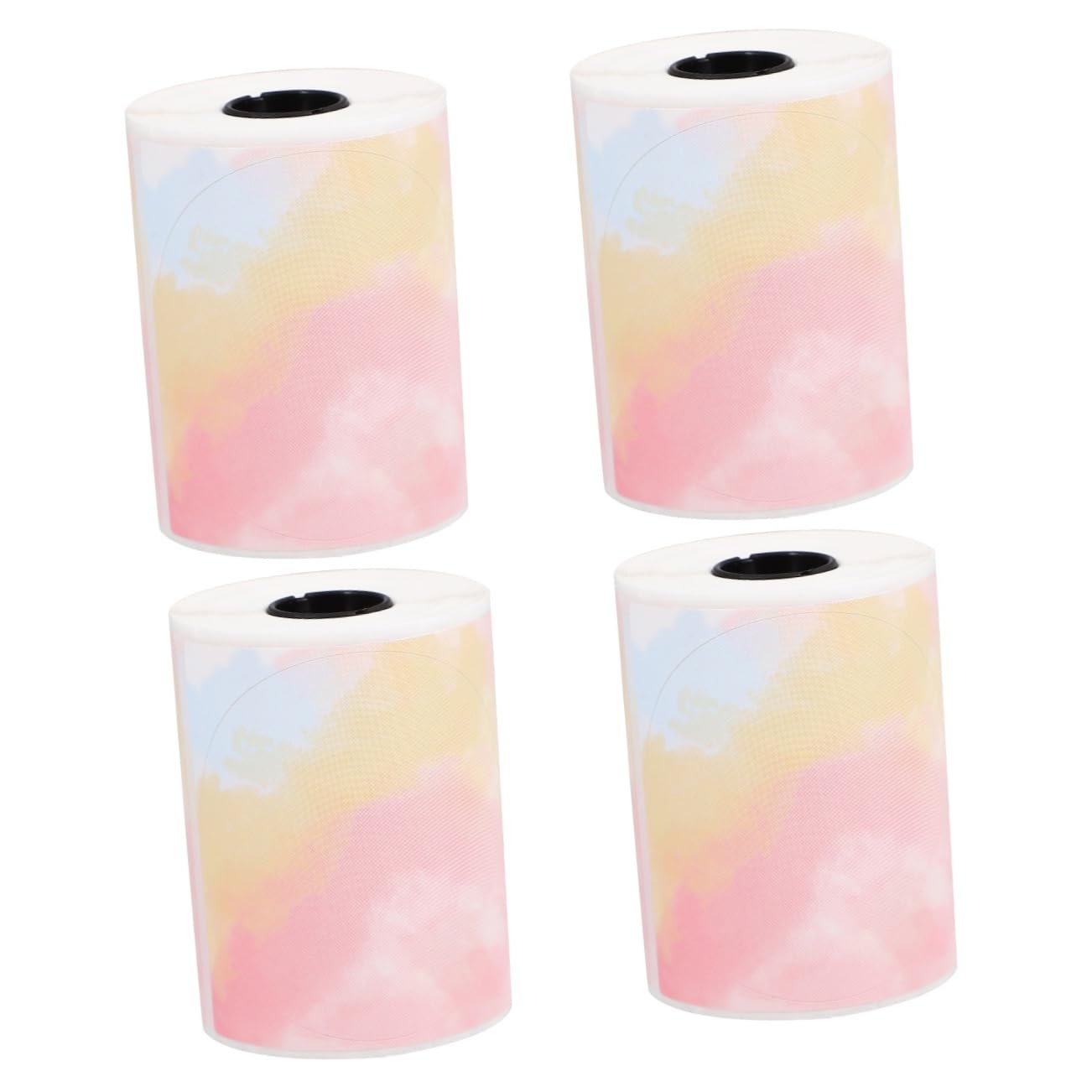 VILLCASE 4 Rouleaux Papier thermique couleur fabricant d'autocollants étiquettes nominatives stickers etiquettes autocollantes étiquettes autocollantes étiquette collante étiquettes express
