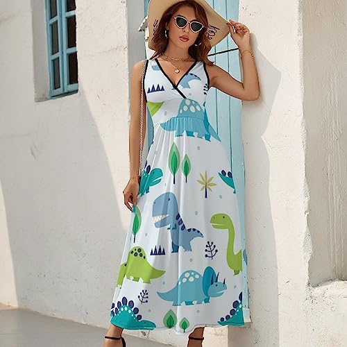 Robe à volants col en V confortable pour masquer les complexes avec style