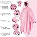Andake Waterproof Durable Rain Poncho,Reusable Rain Jacket for Outdoor Activities and Emergencies,Lightweight, Wrinkle-Resistant Rain Gear with Transparent Viewing Window, for Men and Women