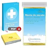 Urban Medical Manta de Emergencia Premium | Primeros Auxilios | 1 Pieza | Oro/Plata | 210 x 160cm | Manta Térmica contra el Frío y el Calor | Accesorio para el Kit de Supervivencia y el Coche