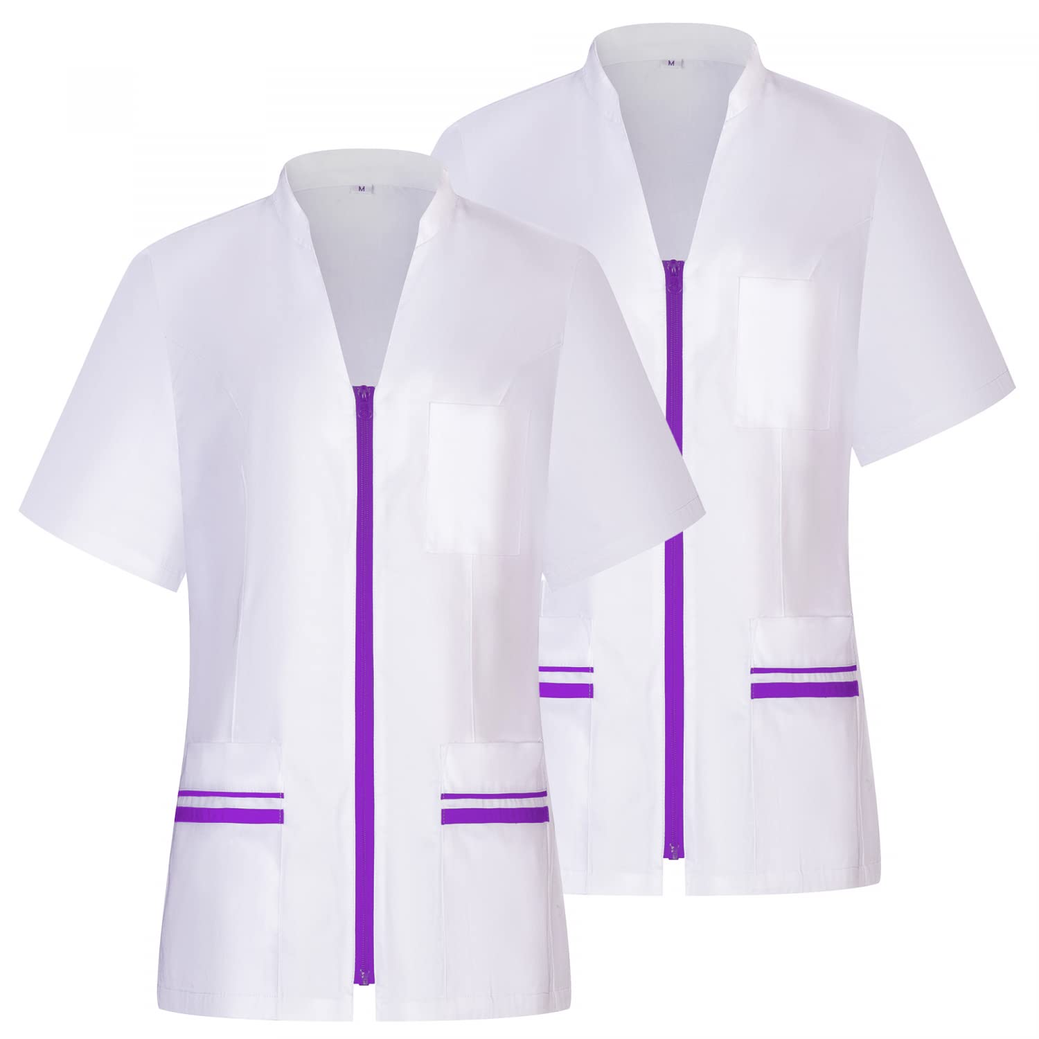 MISEMIYA Pack 2 Pcs- Camisa Sanitario Mujer Mz-2-712 Camisa de utilidades de Trabajo Mujer (Pack de 2)