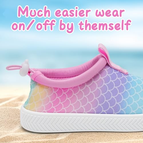 WateLves Toddler Water Shoes Kids Boys and Girls Quick Dry Water Sneakers Slip On Aqua Swim Shoes for Beach Daily Walking3