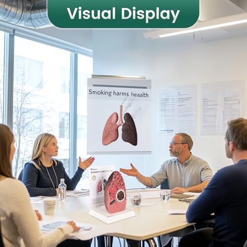 Image of Ultrassist Smoking Lung Model with Tar Damage, Lung Anatomy Model for Smoking Education
