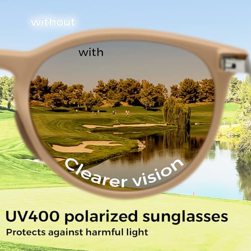 Image of SUNGAIT Junior Kids Polarized Sunglasses Vintage Round Children Shades for Girls & Boys 5-12 UV400 Protection