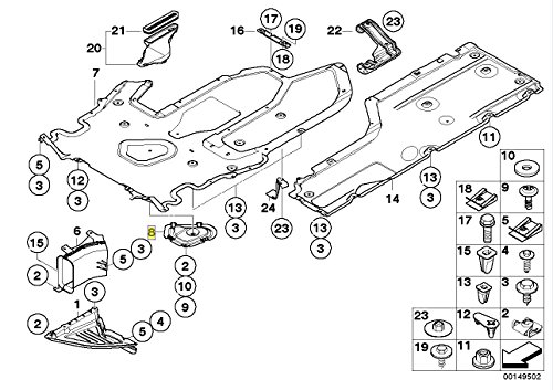 Tapa de vaciado de aceite BMW E63 que soluciona la pérdida del protector 3