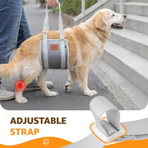Image of Adjustable Dog Sling for Large Dogs Hind Leg Support Weak Legs Mobility Aid
