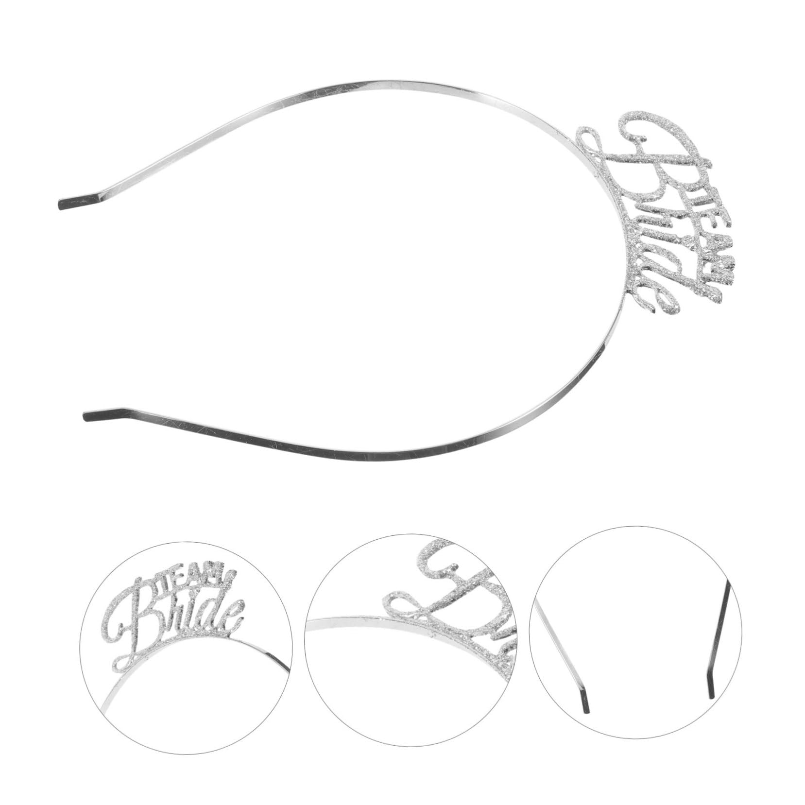 Fascia Per Chioma in Metallo Per Addio Al Celibato Set 3 Pezzi Decorazioni Per Feste Singole Copricapo Resistente e Attraente Per Serate Tra Ragazze