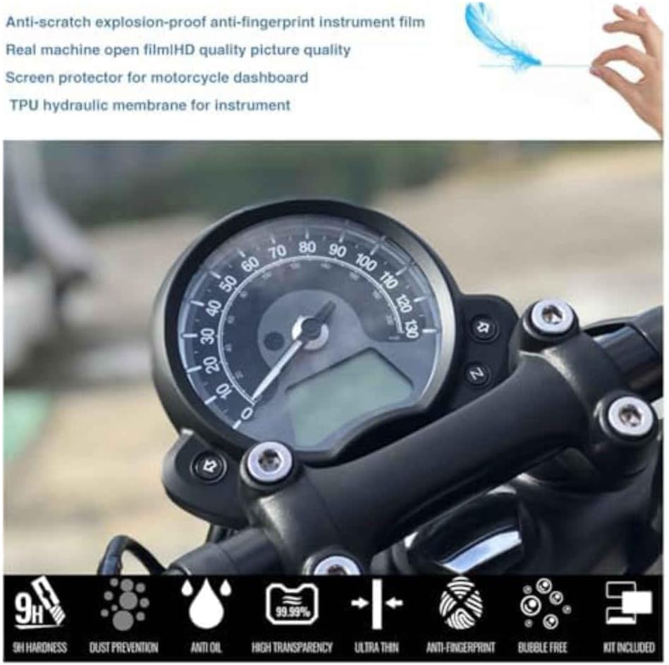 Screen Protector Instrument Film Motorcycle for Triumph STREET TWIN 900 2017 2018, Scratch Cluster Dashboard Protection Replacement Dashboard Protection