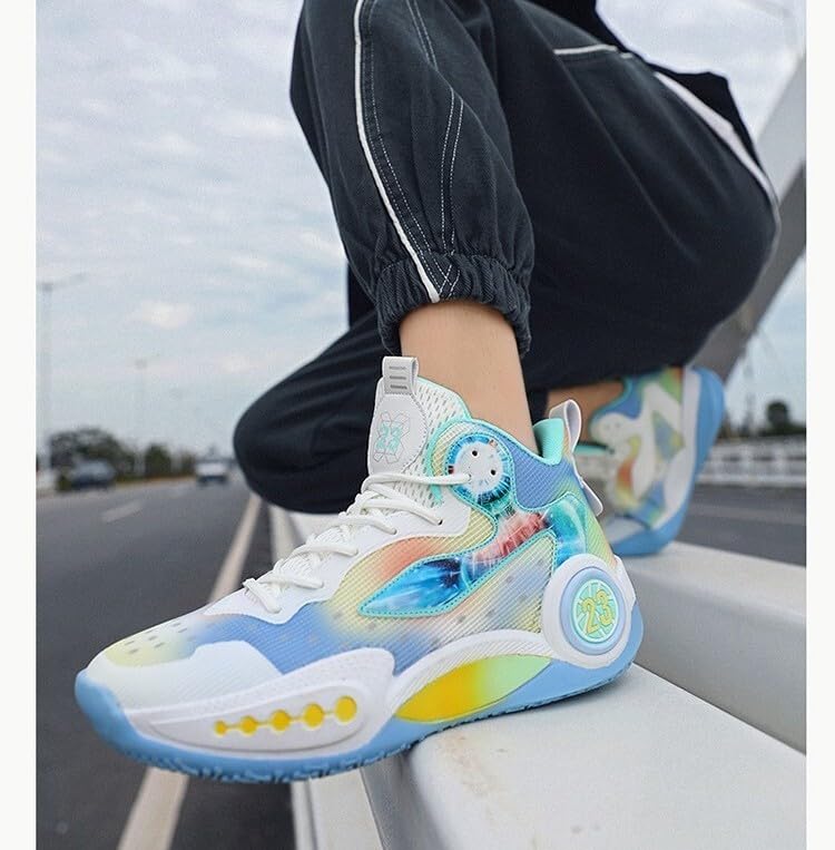 Image of Men's Basketball Shoes Fashion Printed Sneakers